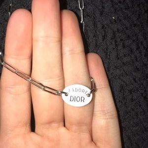 Dior Vintage White Choker Necklace